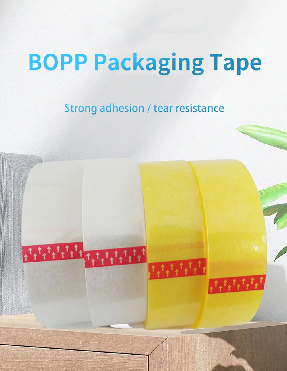 Hot Selling BOPP/OPP Adhesive Clear Packaging Custom Printed Carton Sealing Roll Packing Tape