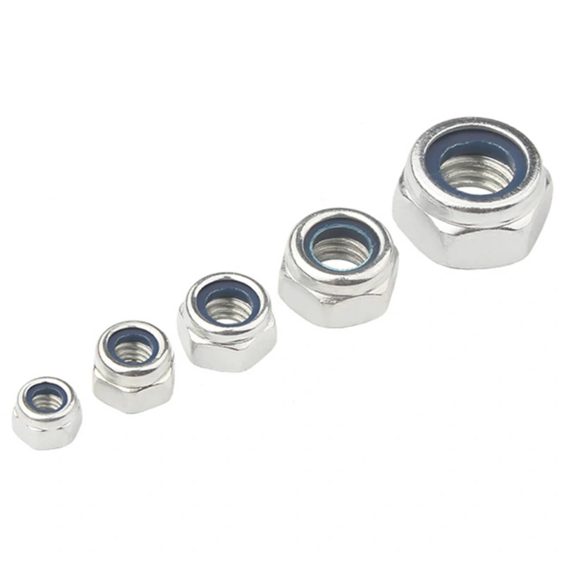 Hex Nut Hex Lock Nut Hex Nylon Lock Nuts with DIN985 Zinc Plated