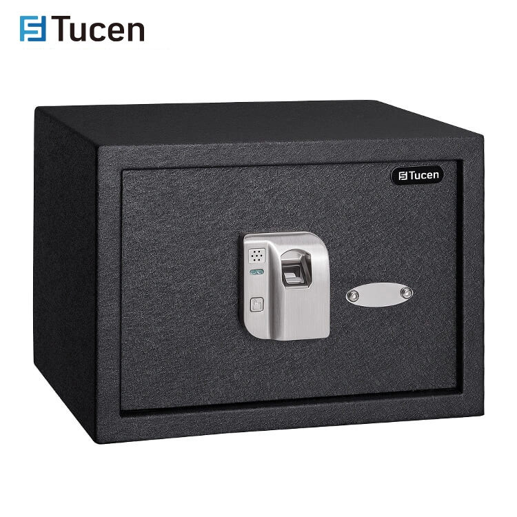 Home Office Use Digital Fashion Storage Case Security Safe Box in Black