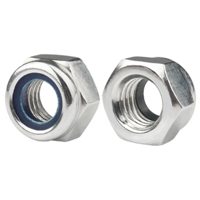 Hex Nut Hex Lock Nut Hex Nylon Lock Nuts with DIN985 Zinc Plated