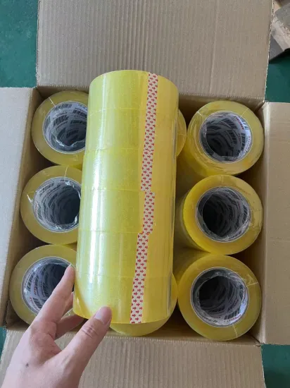 BOPP OPP Suppliers Heavy Duty Transparent Clear Packaging Sealing Shipping Wrapping Cello Carton Box Roll 3 2 Inch Wide Price Reinforced Strong Packing Tape